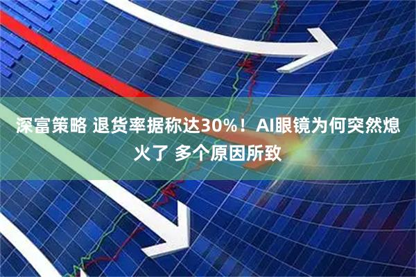 深富策略 退货率据称达30%！AI眼镜为何突然熄火了 多个原因所致