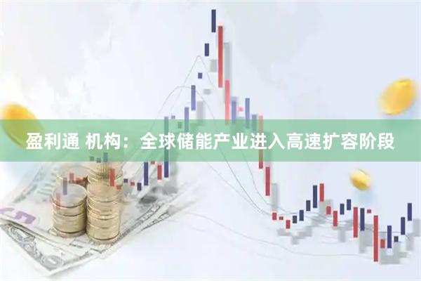 盈利通 机构：全球储能产业进入高速扩容阶段